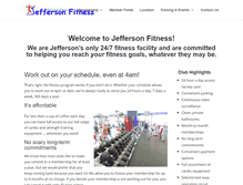 Tablet Screenshot of jefferson-fitness.com